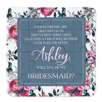 Dusty Blue Best Friends Bridesmaid Puzzle - XOXOKristen
