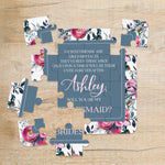 Dusty Blue Best Friends Bridesmaid Puzzle - XOXOKristen