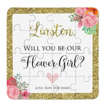 Gold Glitter Flower Girl Puzzle - XOXOKristen