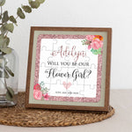 Rose Gold Flower Girl Proposal - XOXOKristen