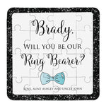 Black Glitter Ring Bearer Puzzle - XOXOKristen