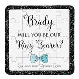 Black Glitter Ring Bearer Puzzle - XOXOKristen