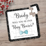 Black Glitter Ring Bearer Puzzle - XOXOKristen