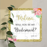 Gold Glitter Bridesmaid Puzzle - XOXOKristen