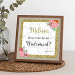 Gold Glitter Bridesmaid Puzzle - XOXOKristen