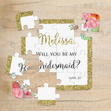 Gold Glitter Bridesmaid Puzzle - XOXOKristen