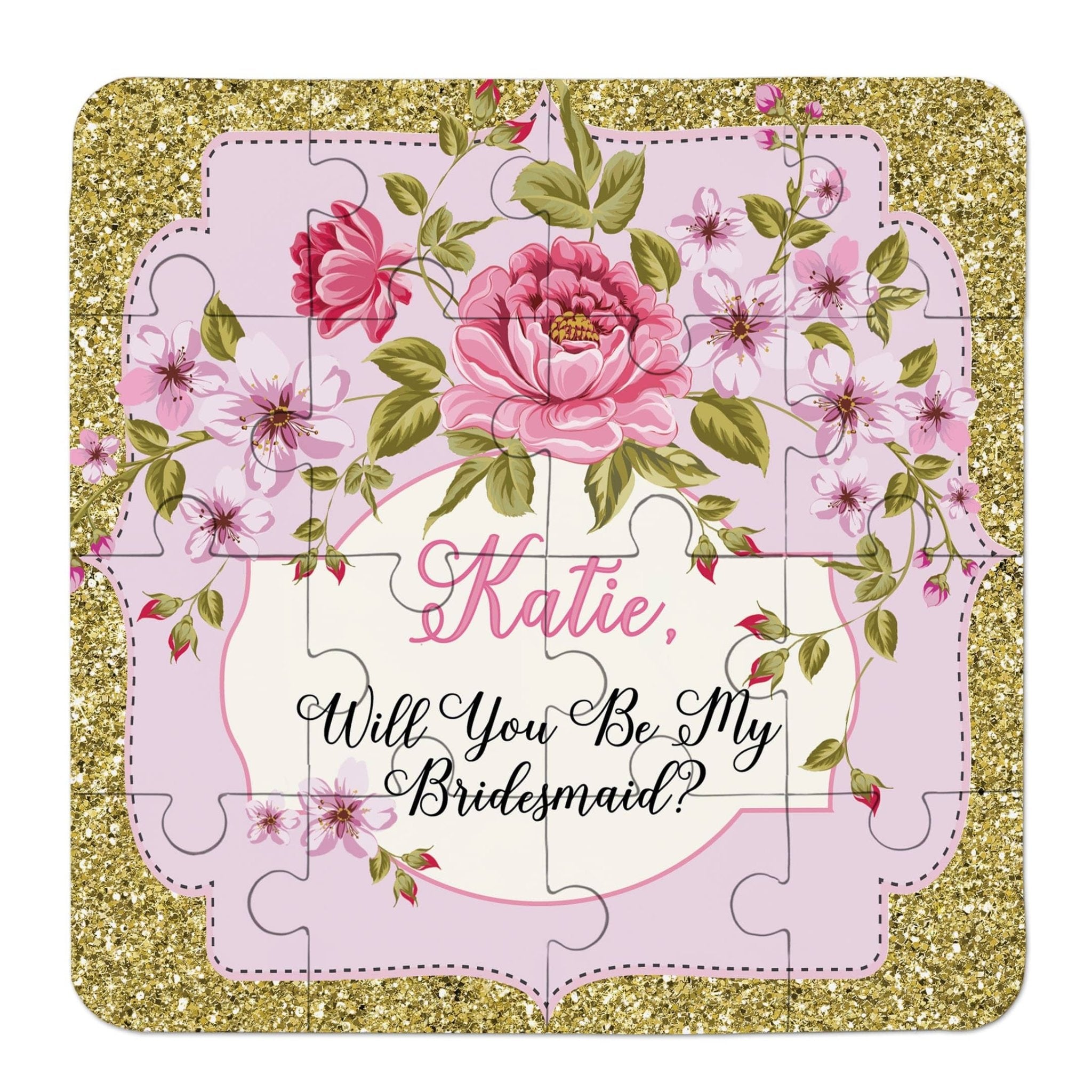 Vintage Frame Bridesmaid Puzzle - XOXOKristen