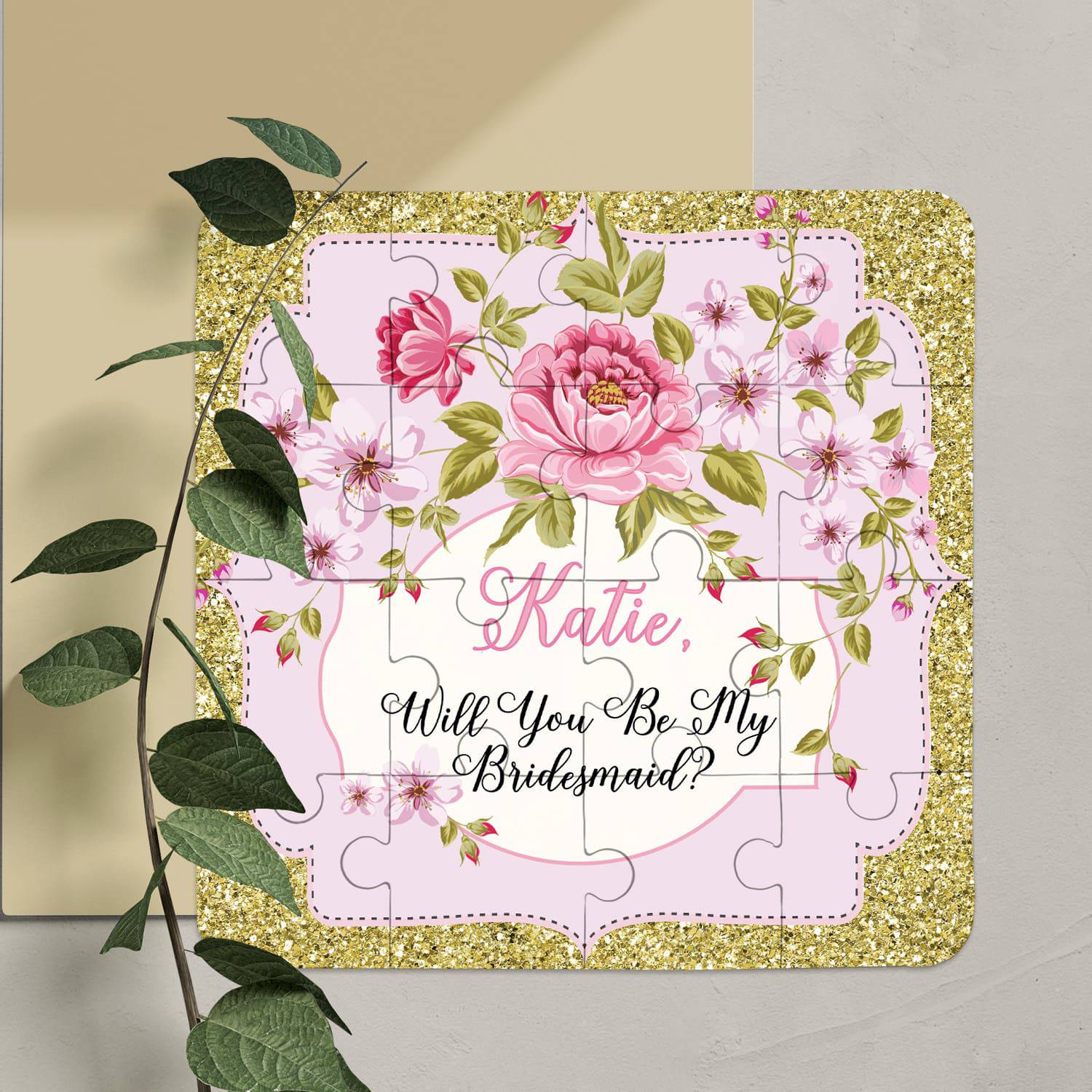 Vintage Frame Bridesmaid Puzzle - XOXOKristen