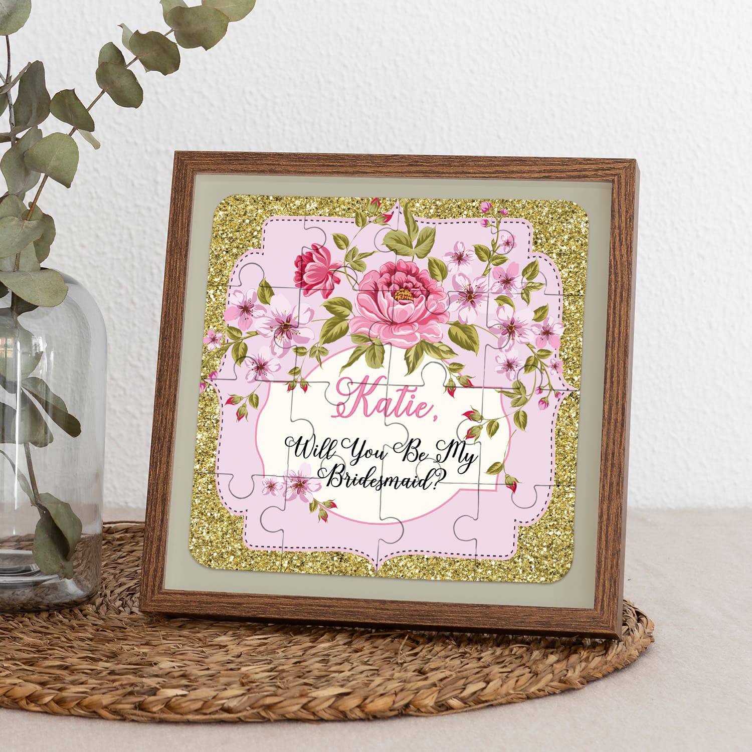 Vintage Frame Bridesmaid Puzzle - XOXOKristen