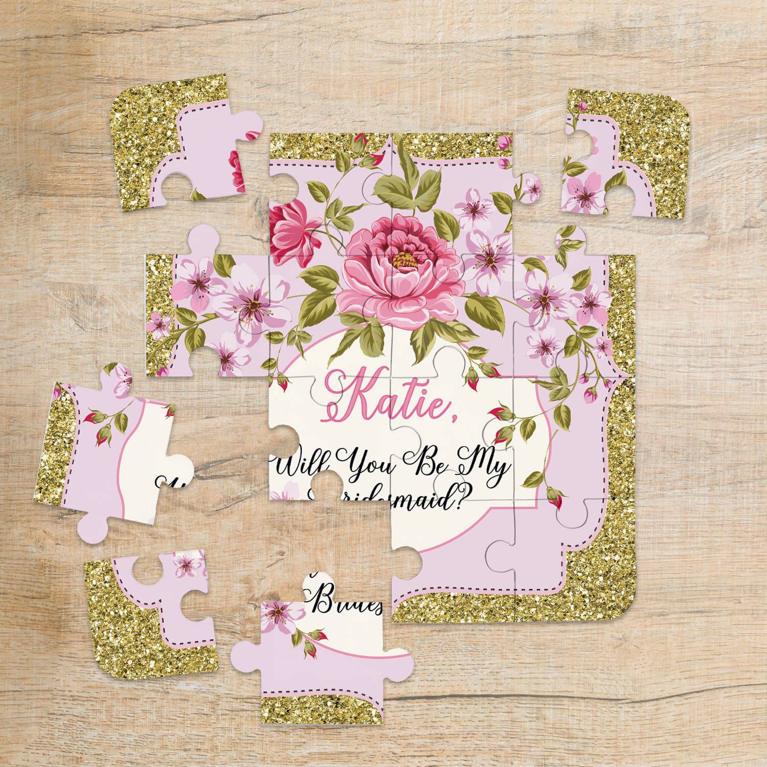 Vintage Frame Bridesmaid Puzzle - XOXOKristen
