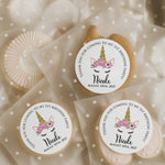 Unicorn Birthday Party Stickers - XOXOKristen