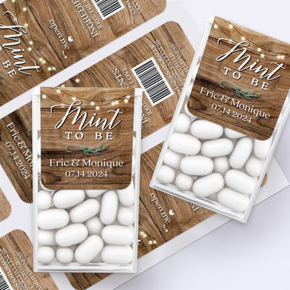 Rustic Wooden Labels for Tic Tac Mints
