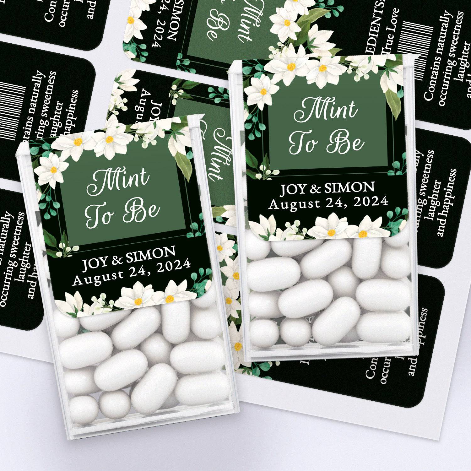 Black and Green Mint to Be Labels - XOXOKristen