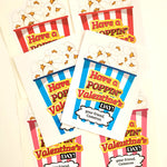 Have a Poppnin' Valentine's Day Popcorn Stickers - XOXOKristen