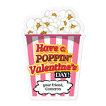Have a Poppnin' Valentine's Day Popcorn Stickers - XOXOKristen
