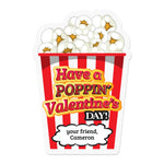 Have a Poppnin' Valentine's Day Popcorn Stickers - XOXOKristen