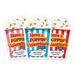 Have a Poppnin' Valentine's Day Popcorn Stickers - XOXOKristen