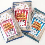 Have a Poppnin' Valentine's Day Popcorn Stickers - XOXOKristen