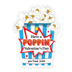 Custom Personalized Kids Valentine Popcorn Stickers - XOXOKristen