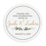 Greenery Favor Stickers