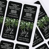 Black & Greenery Tic Tac Labels - XOXOKristen