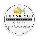 Lemon Thank you Stickers