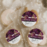 Plum Thank you for Showering Stickers