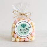 Mint to Be Favor Stickers