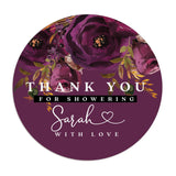 Plum Thank you for Showering Stickers