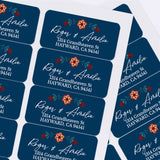 Floral Return Address Labels