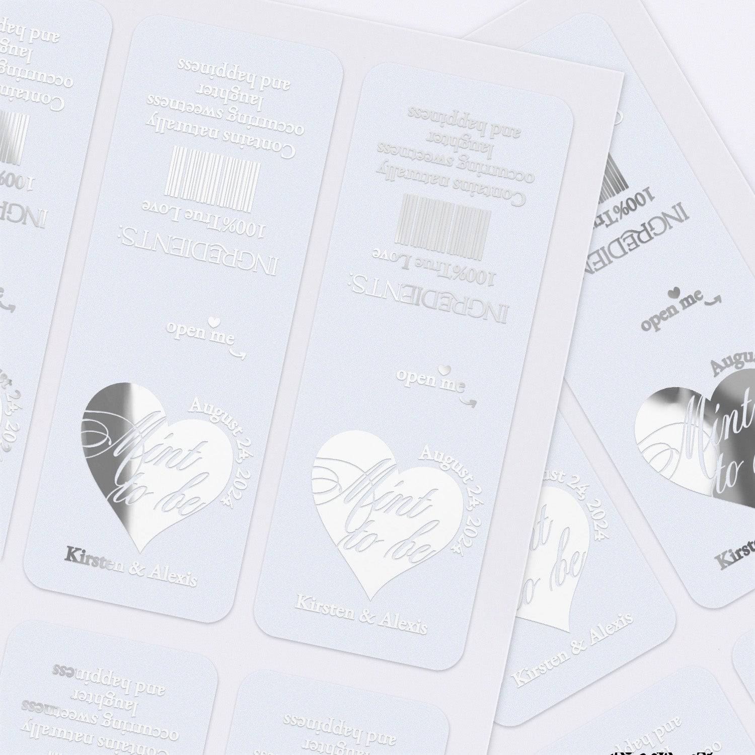 Bold Heart Tic Tac Stickers - XOXOKristen