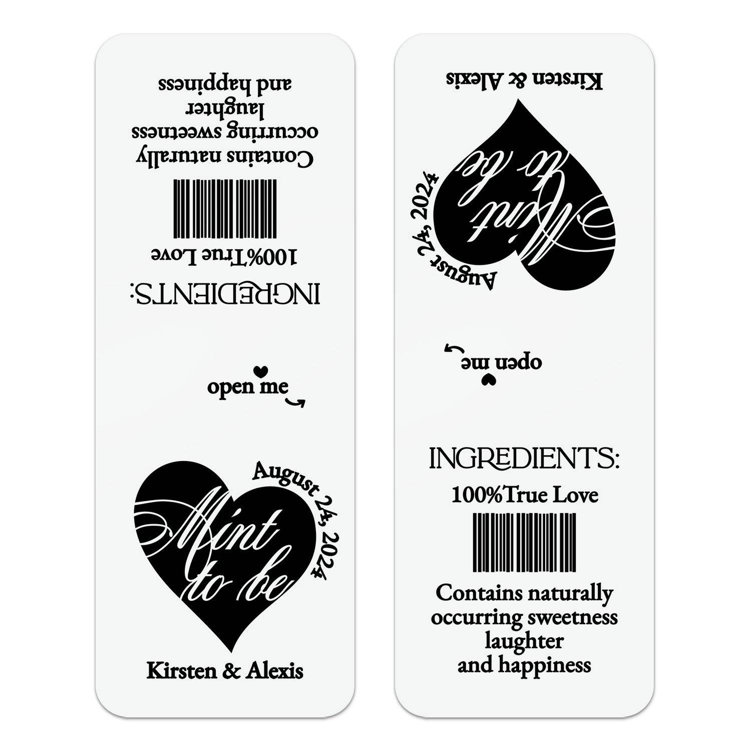 Bold Heart Tic Tac Stickers - XOXOKristen