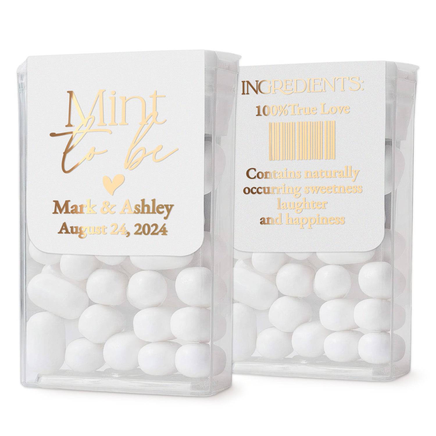 Elegant Foiled Tic Tac Stickers - XOXOKristen