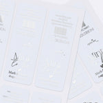Elegant Foiled Tic Tac Stickers - XOXOKristen