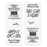 XOXOKristen single elegant wedding favor sticker with “Mint To Be” design in refined calligraphy, perfect for personalized Tic Tac wedding decorations.