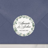 Greenery Wedding Favor Stickers