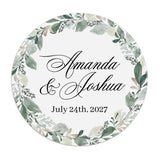 Greenery Wedding Favor Stickers