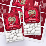 XOXOKristen classroom Valentine favors with multiple Tic Tac boxes decorated in owl-themed “You’re Owlsome” personalized stickers – XOXOKristen