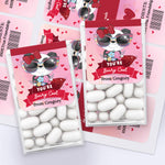 XOXOKristen Valentine classroom favors featuring multiple Tic Tac boxes decorated with panda bear stickers and heart motifs – XOXOKristen