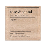 Kraft Candle Stickers with Elegant Frame