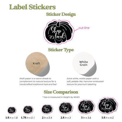 Kraft Labels for Small Business Packaging - Promote Local Commerce and Support Small Businesses with Versatile Rustic Labels