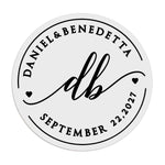 Personalized Monograms Wedding Sticker - XOXOKristen