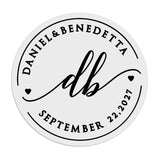 Personalized Monograms Wedding Sticker - XOXOKristen