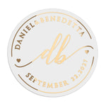 Personalized Monograms Wedding Sticker - XOXOKristen