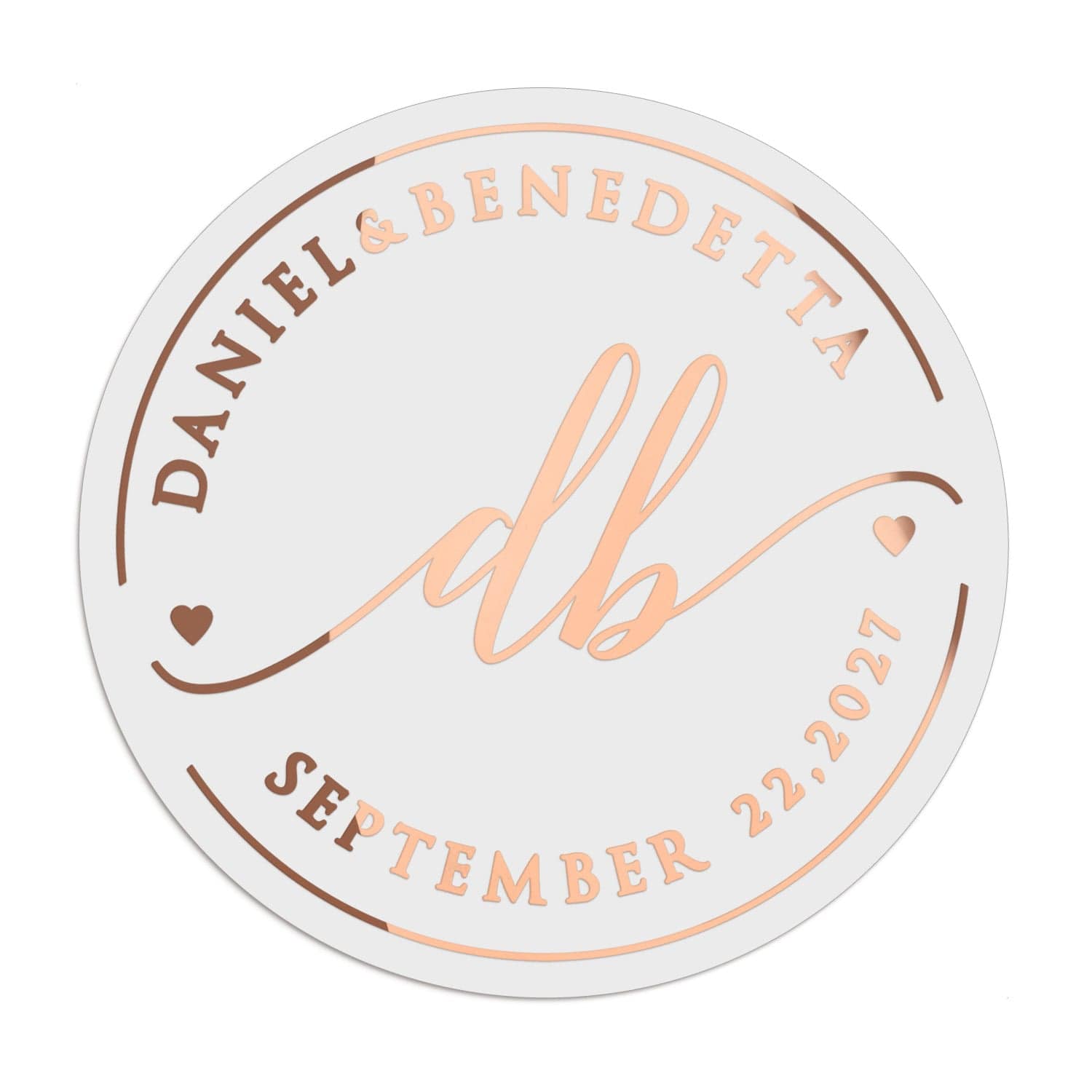 Personalized Monograms Wedding Sticker - XOXOKristen