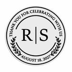 Laurel wreath favor sticker - XOXOKristen