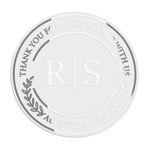 Laurel wreath favor sticker - XOXOKristen