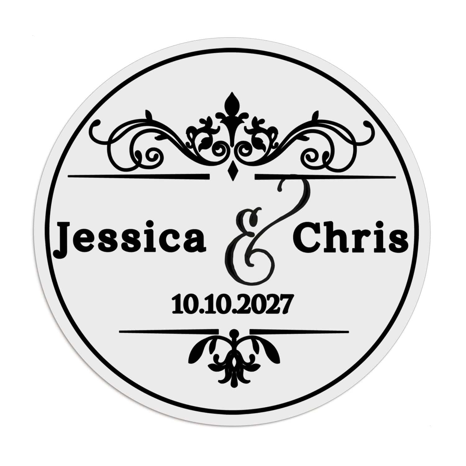 Royal Wedding Clear Wedding Stickers - XOXOKristen