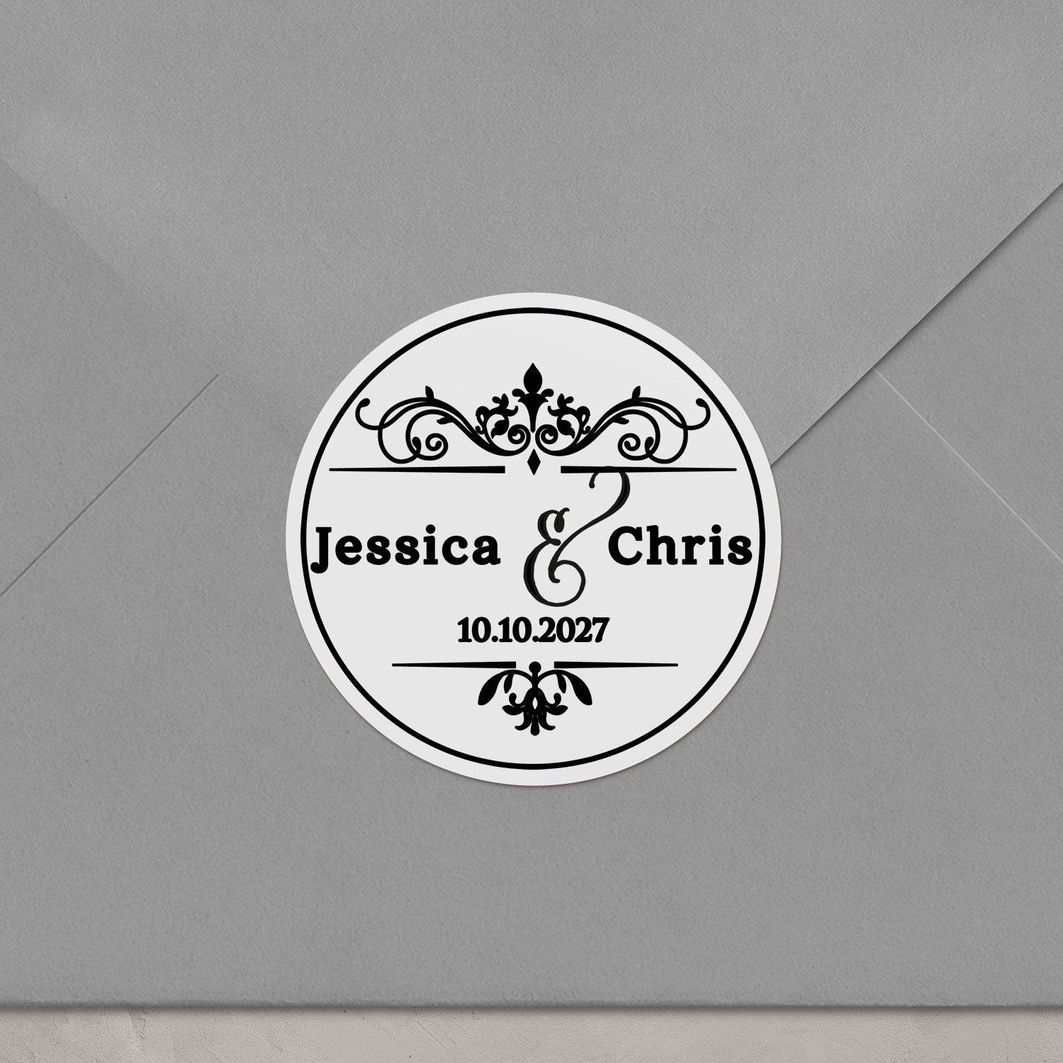 Royal Wedding Clear Wedding Stickers - XOXOKristen