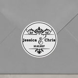 Royal Wedding Clear Wedding Stickers - XOXOKristen